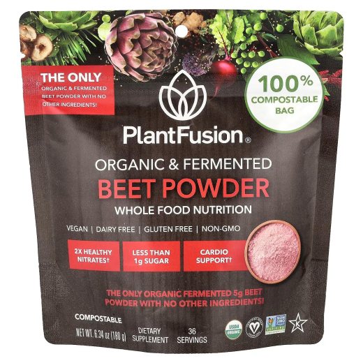 PlantFusion Organic & Fermented Beet Powder 180 g