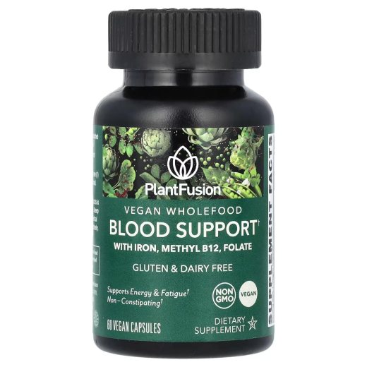 PlantFusion Plant-Based Blood Support – 60 Vegan Capsules