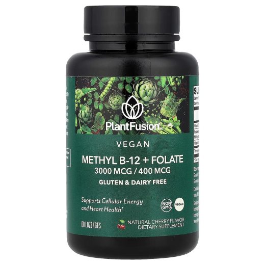 PlantFusion Vegan Vitamin B12 Folate 60 Lozenges Pakistan