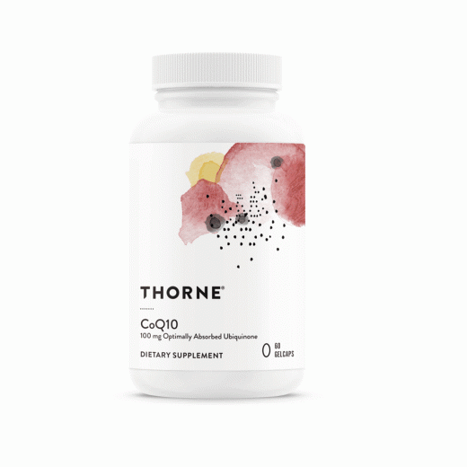 Thorne CoQ10 – 100mg Optimally Absorbed Ubiquinone | 60 Gelcaps