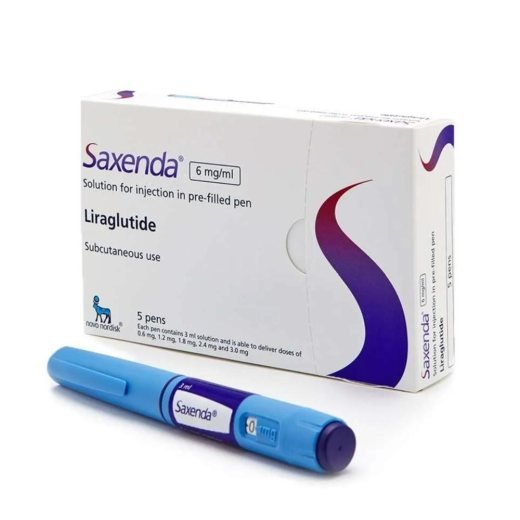 Saxenda (liraglutide) Weight Loss Injection Pen 6 Mg/m L (5x3 M L) by Novo Nordisk – Pre-Filled Solution for Subcutaneous Use