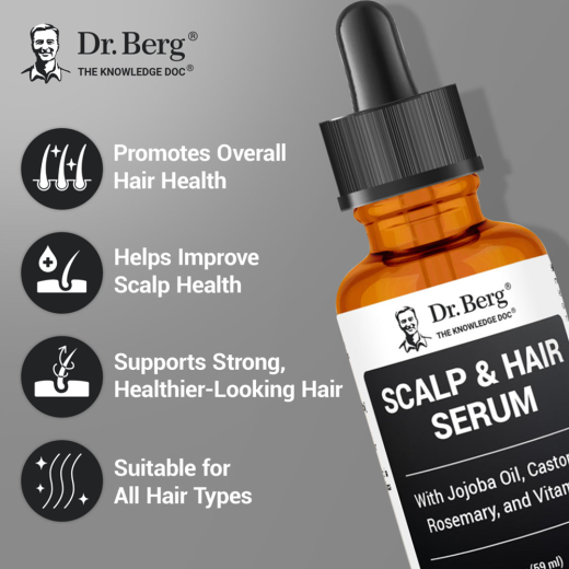 Dr Berg Scalp & Hair Serum with Jojoba Oil and Vitamin E – 59 Ml
