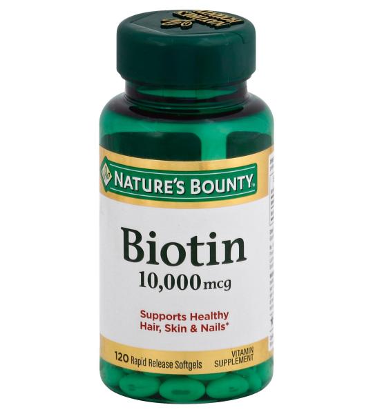 Biotin by Nature's Bounty – 120 Capsules for Healthy Hair, Skin & Nails