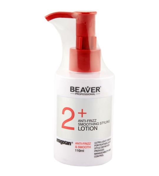 Beaver Anti-Frizz Smoothing Styling Lotion – 110ml for Silky, Manageable Hair