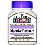 21st Century Digestive Enzymes - Supports Healthy Digestion, 60 Capsules