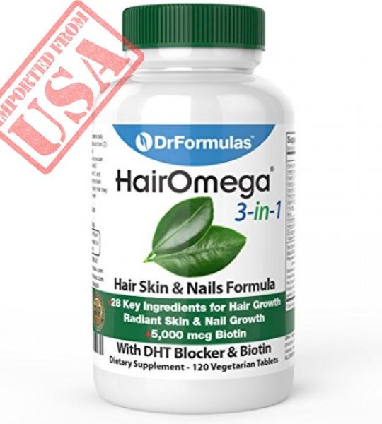 DrFormulas HairOmega Advanced Hair Growth 60 Capsules for Stronger, Fuller Hair