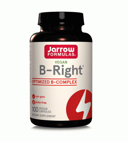 Jarrow Formulas Vegan B-Right – Optimized B-Complex | 100 Veggie Capsules