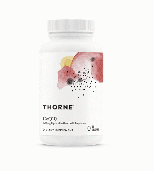 Thorne CoQ10 – 100mg Optimally Absorbed Ubiquinone | 60 Gelcaps