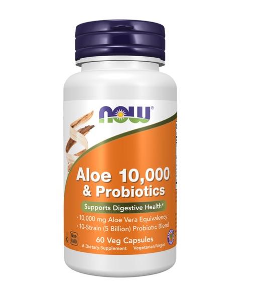 Aloe 10,000 & Probiotics Veg Capsules