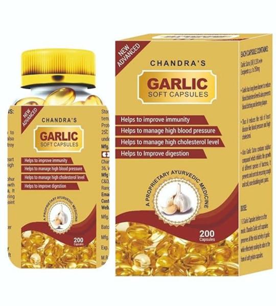 Chandra's Garlic Soft Capsules – Ayurvedic Herbal Support