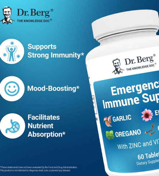 Dr Berg Emergency Immune Support with Zinc and Vitamin D – 60 Tablets