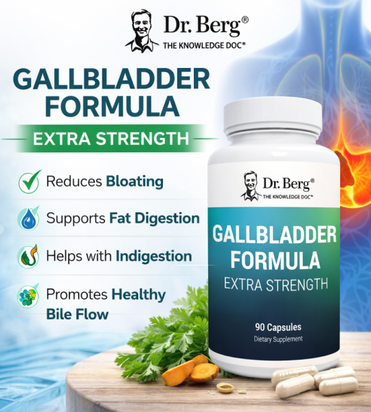 Dr. Berg Extra Strength Gallbladder Formula - Supports Gut Health | 90 Caps