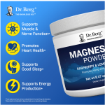 Dr Berg Magnesium Powder Drink Raspberry Lemon Flavor | Promotes Sleep – 50 Servings