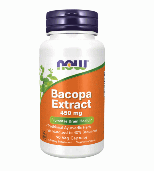 Bacopa Extract 450mg | Brain Health & Cognitive Support | Standardized Bacosides 90 Veg Capsules