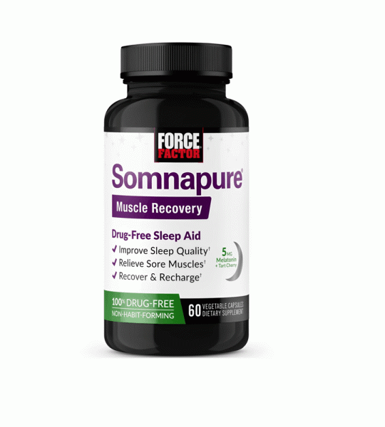 Force Factor Somnapure Recovery – Deep Sleep & Muscle Repair | 60 Veg Capsule