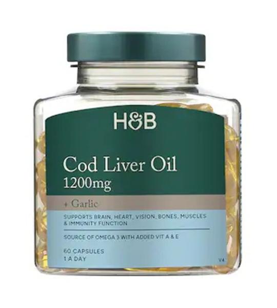 H&B Cod Liver Oil 1200mg + Garlic