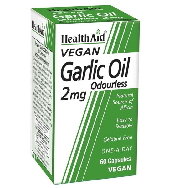 HealthAid Vegan Garlic Oil Odourless 2mg