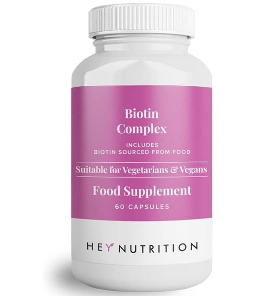 Hey Nutrition Biotin Complex – Food-Sourced Biotin