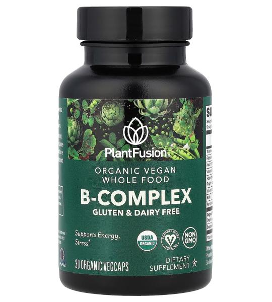PlantFusion Vegan B-Complex Vitamin Supplement – 30 VegCaps