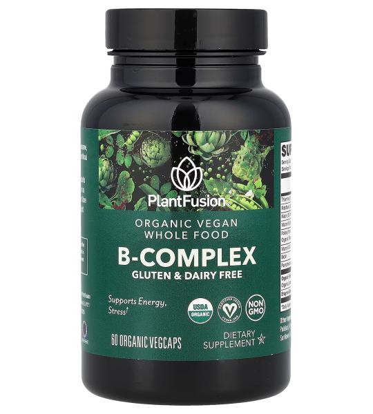 PlantFusion Organic B-Complex – 60 Organic VegCaps