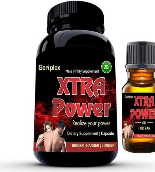 Geriplex Xtra Power Oil – 30ml for Strength & Vitality Enhancement