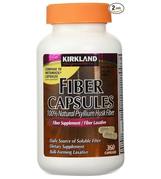 Kirkland Signature Fiber Capsules - Natural Psyllium Husk Fiber