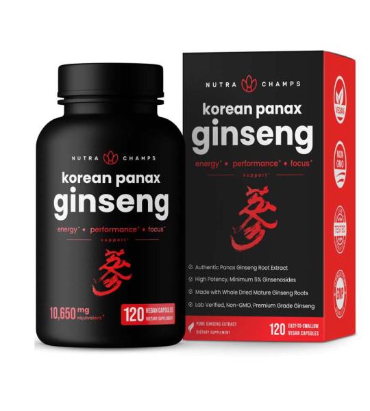 Korean Panax Ginseng 120 Capsules