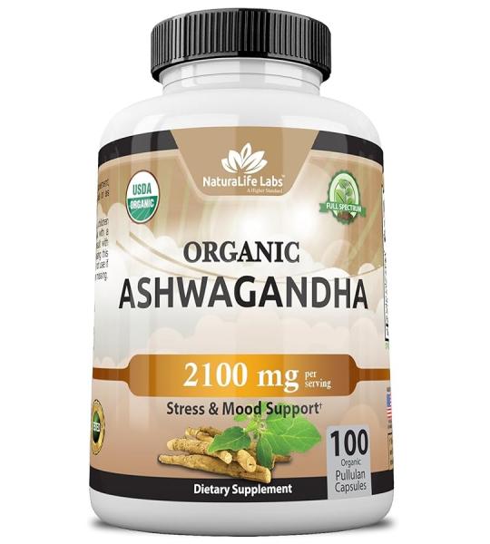 NaturaLife Labs Organic Ashwagandha 2100 Mg