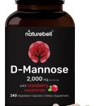 NatureBell D-Mannose2000Mg with Cranberry Concentrate 240 Capsules