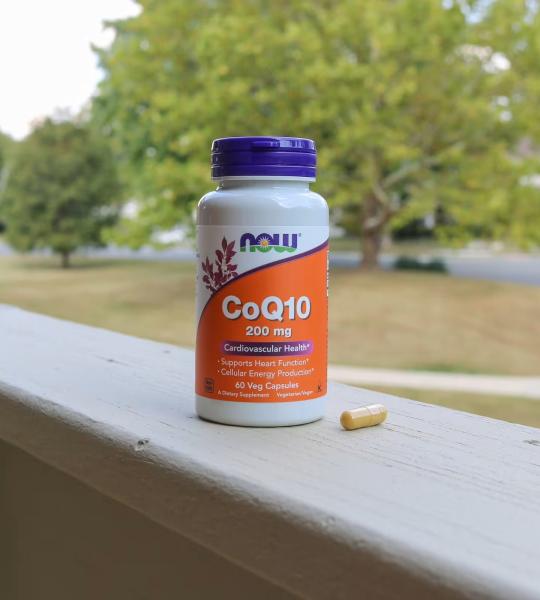 NOW Foods CoQ10 200 mg Cardiovascular Health 60 Veg Capsules