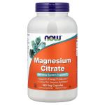 NOW Foods Magnesium Citrate Nervous System Support 240 Veg Capsules