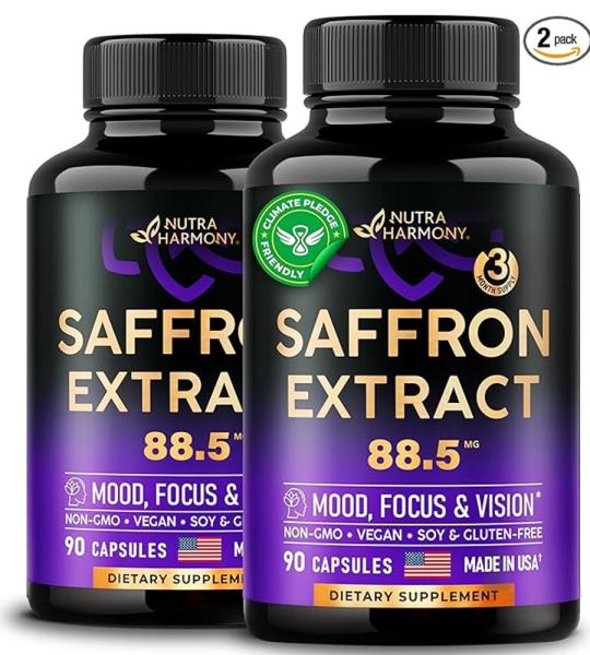 Nutra Harmony Saffron Extract 88.5mg - Mood, Focus & Vision