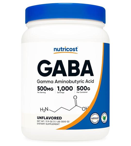 Nutricost GABA 500 Mg Powder - Gamma Aminobutyric Acid