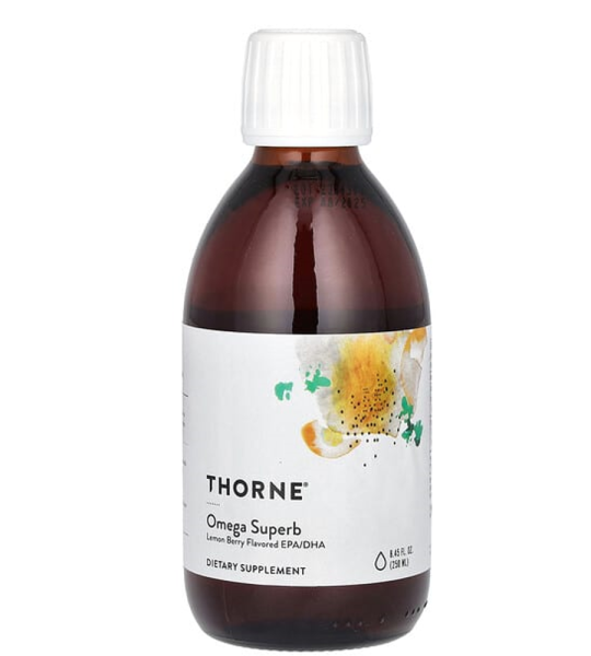 Thorne Omega Superb Lemon Berry Flavored - 200 Ml