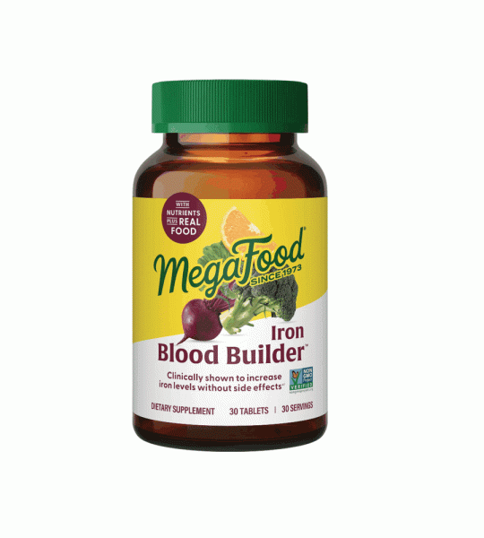 Mega Food Blood Builder – Clinically Proven Iron Support | 30 Tablets