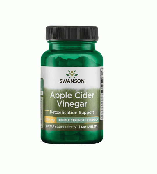 Swanson Apple Cider Vinegar | Double Strength Detox Support | 120 Tablets