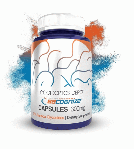 Nootropics Depot Bacognize | 300mg Bacopa Extract | 12% Bacopa Glycosides | Cognitive Support | Dietary Supplement