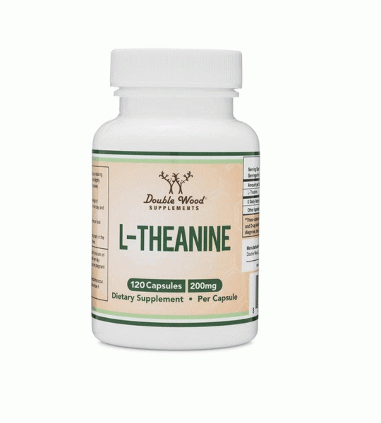 Double Wood L-Theanine | Calm & Focus Support | 200mg | 120 Capsules