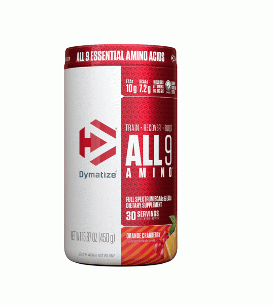 Dymatize ALL9 Amino – Full-Spectrum EAA & BCAA Fuel | Orange Haze