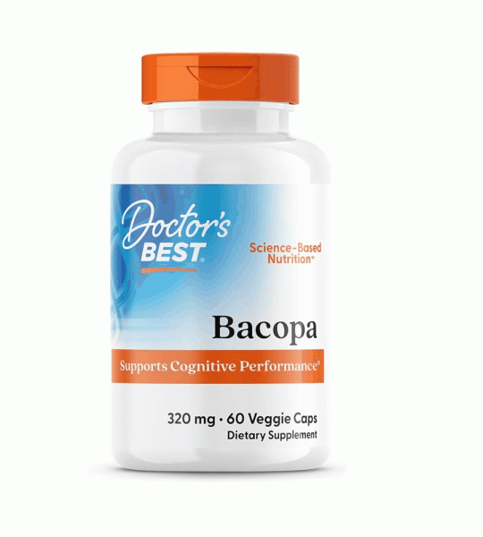 Doctor's Best Bacopa | Cognitive Performance Support 320mg 60 Veggie Capsule