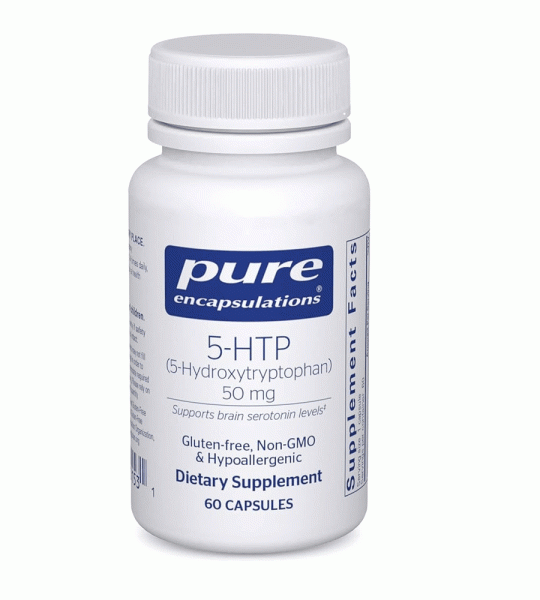 Pure Encapsulations 5-HTP 50mg Serotonin Support for Mood & Relaxation 60 Capsules