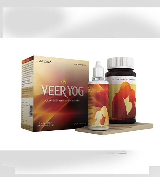 Veer Yog Combo – 30ml Herbal Oil & 30 Capsules for Strength & Vitality