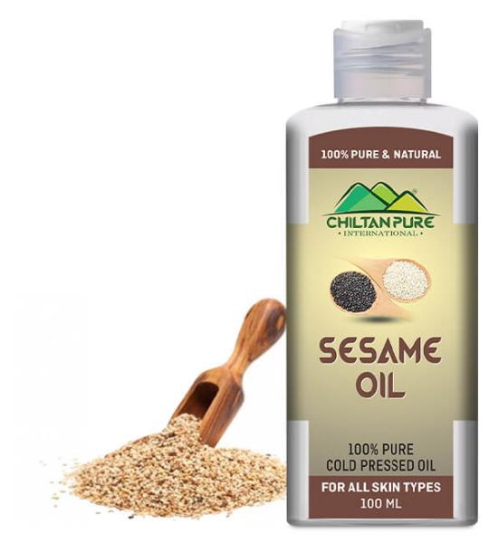 ChiltanPure Sesame Oil – Natural & Cold-Pressed (140ml)
