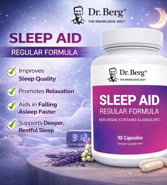 Dr Berg Sleep Aid Regular Formula | Promotes Sleep – 90 Capsules