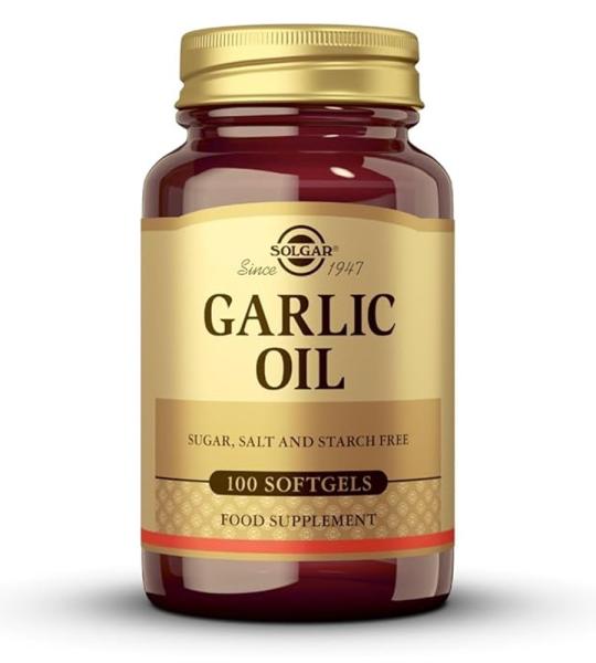 Solgar Garlic Oil Softgels – Odorless, Sugar & Starch-Free