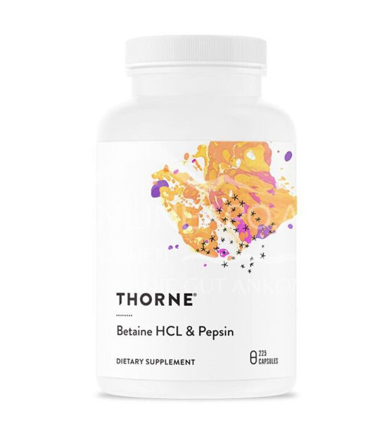 Thorne Betaine HCL & Pepsin - 225 Capsules