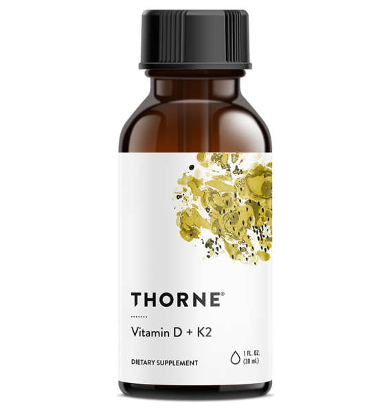 Thorne Vitamin D + K2 Liquid | Health Support - 30 Ml