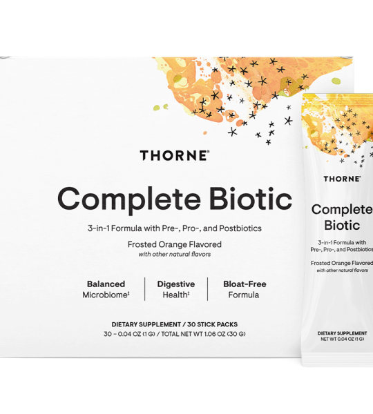 Thorne Complete Biotic Frosted Orange Flavor - 30 Packets