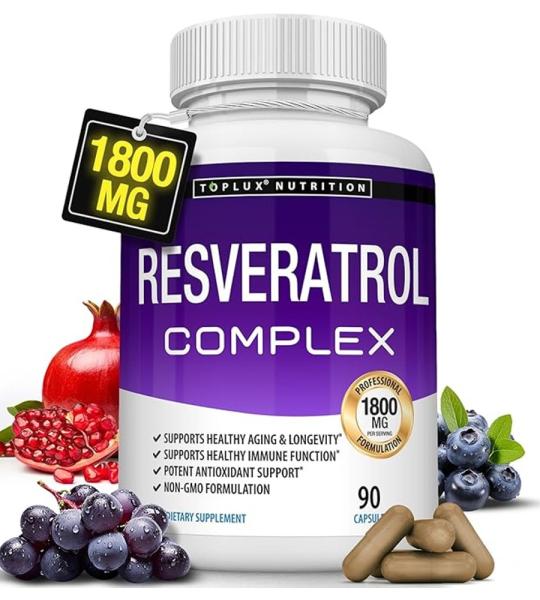 Toplux Nutrition Resveratrol Complex – Advanced Antioxidant & Immune Support