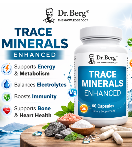 Dr Berg Trace Minerals Enhanced | Promotes Immune Function - 60 Caps
